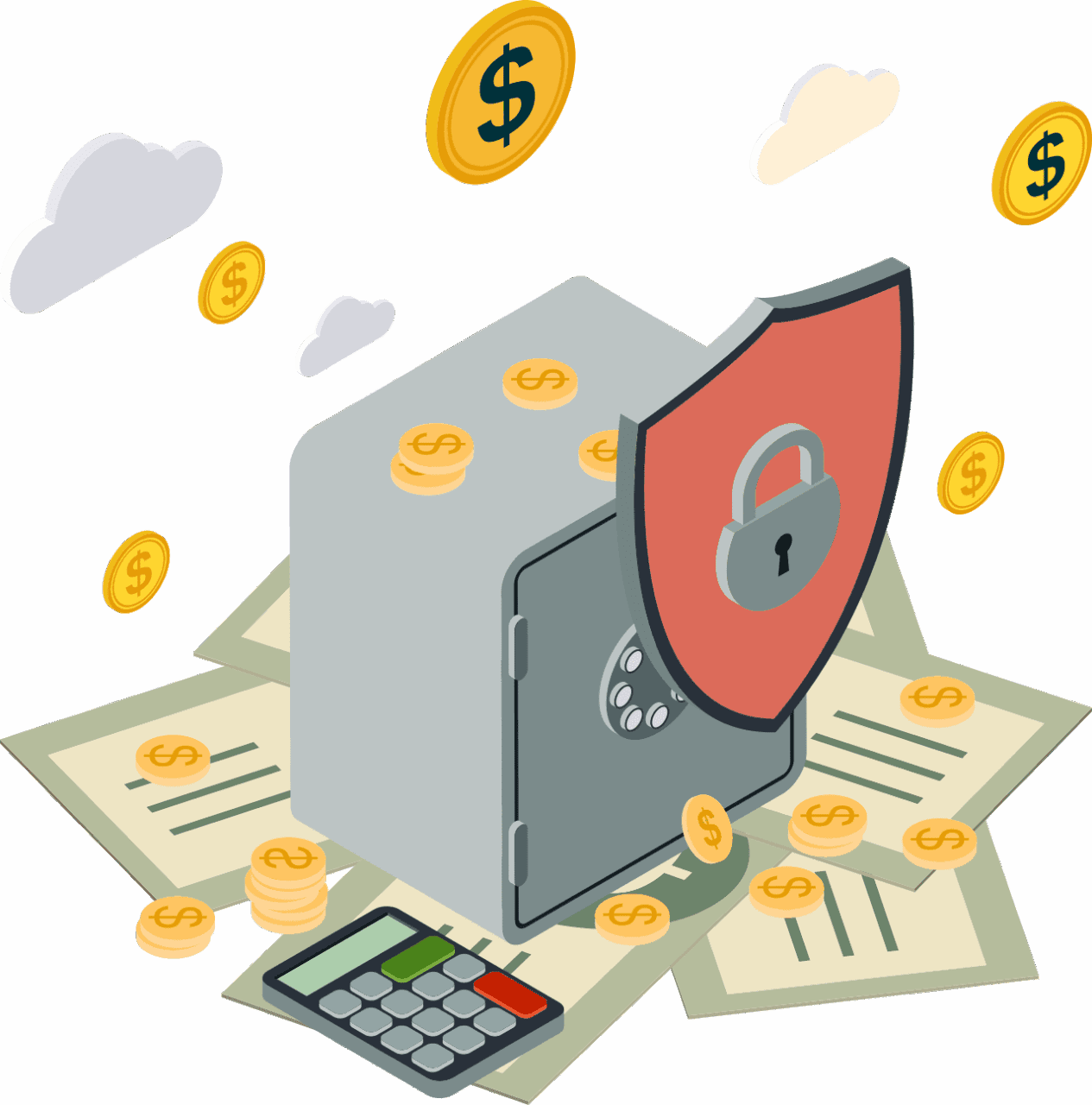 Vault/Safe Evaluation - Graphic featuring a lock-integrated system symbolizing Gaming Associates' secure infrastructure for vault safe evaluation, ensuring operational safety and compliance.